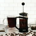 thumbnail image 3 of The London Sip Glass French Press Immersion Brewer Coffee Press Stainless Steel Filter System, 12oz, Black, 3 of 4