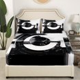 thumbnail image 3 of Erosebridal Minimalst Full Sheet Sets, Futuristic Geometric Bedding Full Size, Mid Century Decor 4pcs, 3 of 7