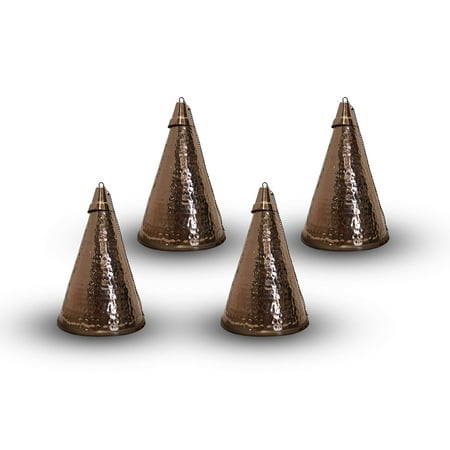 Legends International Small Hawaiian Cone Tabletop Torch Hammered Copper - 4 Pack