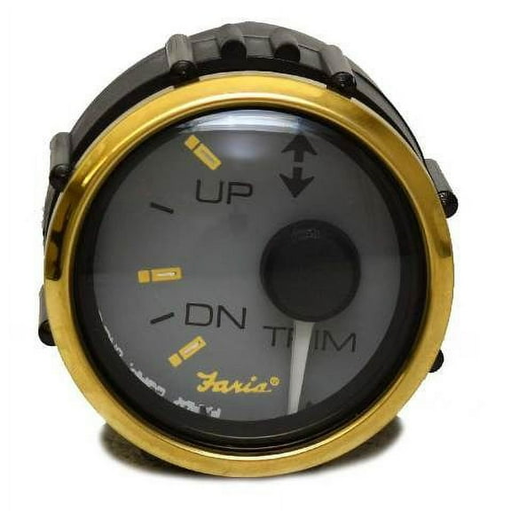 Faria Boat Trim Gauge GP7807A | Suzuki Signature Gold 2 Inch