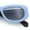 Blue - Black, variant on Womens Squared Rectangle Frost Matte Thick Temple Plastic Mod Sunglasses Yellow - Black