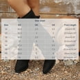 thumbnail image 3 of WAVSUF Women's Suede Mid Calf Boots Pointed Toe Plus Size Wide Width Fall Daily Casual Boots Black Size 5.5, 3 of 9