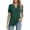 A-Green292, variant on Women's Casual Henley Top Split Neck Button Front Short Sleeve Tee Soft Comfy Daily Wear Shirt