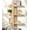 Natural, variant on Gronda Walnut Floating Shelves for Living Room Bathroom Bedroom, Mid Century Modern Wood Wall Shelves, 3 Tier Adjustable Plant Wall Shelf, 20 Inch
