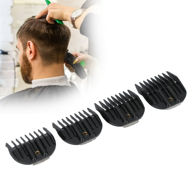 Peignes de Guidage pour Tondeuse à Cheveux Peignes de Protection Professionnels pour Tondeuse Universelle 4 Pcs