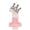 Number 1, variant on Pink Cartoon Creative Number Birthday Candle with Diamond Crown, Elegant Cake Topper for Milestone Celebration, Party Decor Accessory, Number 0