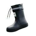 thumbnail image 3 of yuksok Rain Boots for Women Outdoor Supplies Rain Shoes for Gardening Outdoor Beach Black, 3 of 9