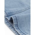 thumbnail image 5 of DARING DIVA Women's Plus Size V Neck Sleeveless Utility Denim Vests 1X Light Blue, 5 of 6
