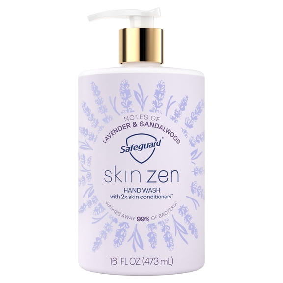 Safeguard Skin Zen Liquid Hand Wash 16oz, Notes of Lavender & Sandalwood