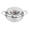 thumbnail image 4 of Lipstore Deep Fryer Pot Cookware Oil Fryer Pan for Dried Onion Rings Squid Rings 24x24x8cm, 4 of 8