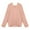Pink, variant on Aloohaidyvio Sweaters for Women,Women Fashion Loose Large Size Solid Color Hood Long Sleeves Sweater Tops
