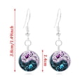 thumbnail image 5 of Jiaroswwei Vintage Women Round Pendant Chain Necklace Hook Earrings Bracelet Jewelry Set, 5 of 6