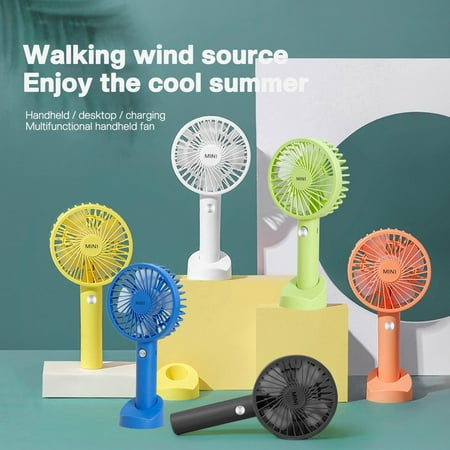 

ICOCO Fans Portable Usb Rechargeable Mini Handheld Fan Cooling Desktop Ventilation Fan With Base 3 Modes For Travel Outdoor