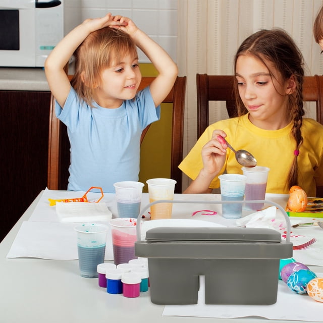 TABLETREANDS Limpiador De Pinceles Gris Para Pintura Con De Mezcla Y Soporte Portátil Para Artista