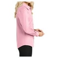 thumbnail image 3 of Womens Long Sleeve Easy Care Cotton/Polyester Shirt Light Pink L, 3 of 6