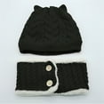 thumbnail image 4 of Toddler Winter Hat Scarf Toddler Warm Windproof Lined Knit Hood Hat for Winter Baby Boy Beanie, 4 of 4