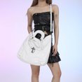 thumbnail image 3 of Bolso Bandolera Informal para Mujer Al Aire Libre Gran Capacidad Con Cordón Cuero PU Niñas, 3 of 9