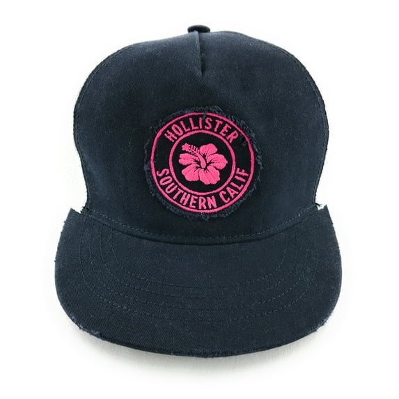 Hollister Womens Baseball Cap One Size Navy White
