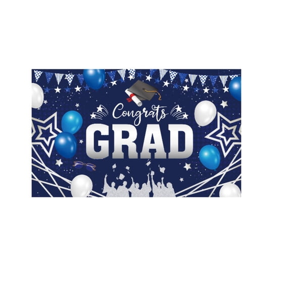 Graduation Photo Banner Class Of2026Balloon Backdrop Indoor Outdoor Party Decorations 72X48in