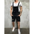 thumbnail image 3 of Men Overalls Short Suits One Piece Jeans Jumpsuits Trousers Denims Dungarees, 3 of 5