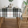 thumbnail image 3 of Rectangle Table Cloth, Macpherson Tartan Black White Plaid Resistant Washable Tablecloth Decorative Table Cover for Dining, Indoor and Outdoor, 3 of 6