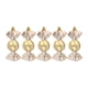 thumbnail image 5 of Injueey Paquete de 5 adornos colgantes de plástico para decoración de dulces de Navidad Dorado champagne 2Conjunto, 5 of 6