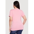 thumbnail image 4 of Women's Plus Size V Neck Short Sleeve Tee, 4 of 4