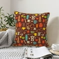 thumbnail image 6 of KLL Retro Coffee Decorative Throw Pillow Covers Velvet Soft for Couch Sofa Bedroom Living Room Outdoor - 18"x18", 6 of 8