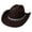 Coffee, variant on Women's Western Cowboy Rhinestone Hat: Vintage Wide-brimmed Classic Bridal Heart-Shaped Jazz Hat- Party
