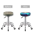 thumbnail image 5 of Honeii Hawaiian Island Dolphin Bar Stool Covers – Perfect Fit for 12" to 14" Round Stools, Crease-Resistant, Stretchy, Washable & Dustproof Seat Slipcovers-14 inch, 5 of 7