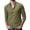 Green, variant on KIHOUT Clearance Men's Loose Long Sleeve T-shirt Turn-down Collar Cotton Linen Solid Pocket Shirt Tops