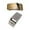 Silver and Copper, variant on 2 Pieces Rectangular Automatic Belt Buckle for 3-3.5cm Width Ratchet Belt, Belt Black and