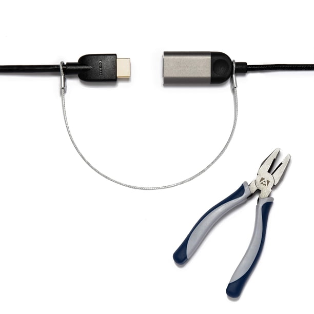 Cable Lock TetherTies, resistentes, para ordenadores, color plateado, paquete de 60