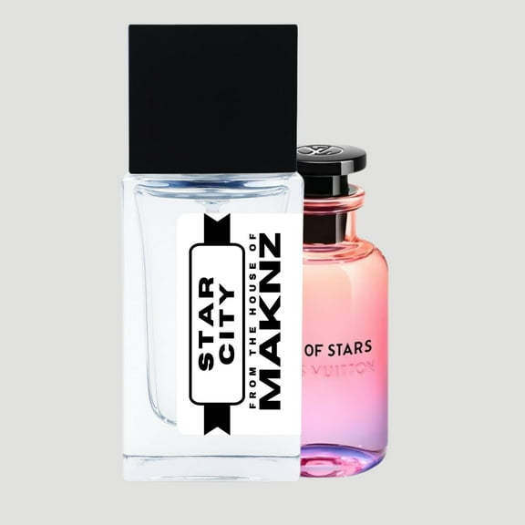 MAKNZ Star City Eau de Parfum, Inspired by Louis Vuitton's City of Stars, Unisex Cologne, 1.7 oz / 50ml – Citrus, Powdery, White Floral, Musky, Sweet