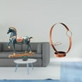 thumbnail image 2 of Figura de caballo,Figura de caballo Escultura animal coleccionable,Portabotellas de vino,Soporte para botellas de vino,soporte para botellas de vino,estante de hierro,Decoración de gabinete de, 2 of 8