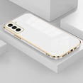 thumbnail image 2 of Funda de teléfono con marco cuadrado chapado para Samsung S21 Ultra S23 S22 S21 Plus s21 funda para Galaxy S 21 S20 FE funda de silicona suave Tan Jianjun unisex, 2 of 2