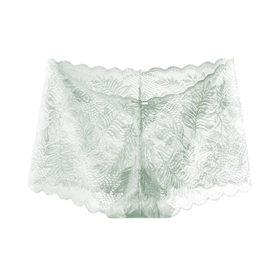 Women's Seamless Brief Floral Lace High Waisted Tummy Control Underwear for Women Sexy Cheeky Bikini Bottoms Non See Through Panties Soft Full Coverage Solid Color Sexy Womens Briefs