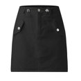 thumbnail image 4 of Sngxgn Skirts for Women Elastic High Waisted Skirt Womens Summer Skirts Trendy(Black,L), 4 of 4