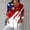 Red, variant on Qulqfy Womens Shirts Long Sleeve Red Linen Patriotic Button Down Shirts Work with Collar Summer Tops for Women L