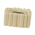 thumbnail image 2 of Dispensador de pañuelos faciales elegante para restaurantes, tocadores y oficinas. Crema, 2 of 9