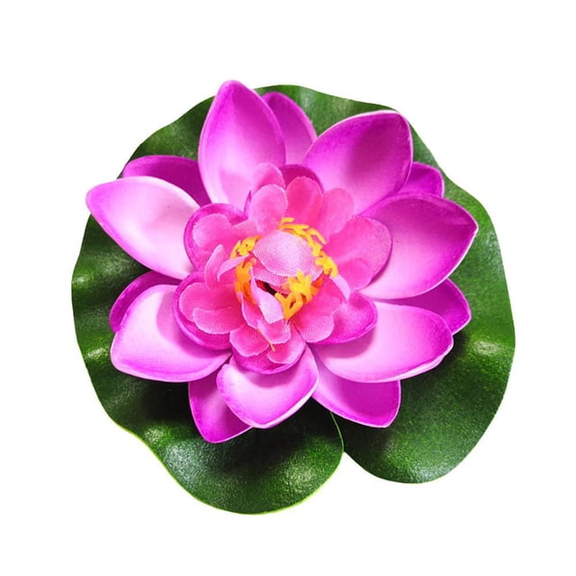 1x Artificial Fake LotusLeaf Water Lily Floating Leaves Garden Pool Decor R7T8