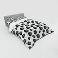 thumbnail image 2 of Ambesonne Cartoon Bedding Set 4 Pcs, Black and White Fishes, Queen, White Black, 2 of 2