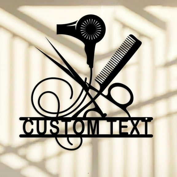 Personalized Hair Salon Metal Wall Art Hair Stylish Gift Hair Salon Decor, Home Decor, Hair Salon Shop Owner Gift, Custom Sign