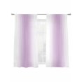thumbnail image 6 of Purple Ombre Sheer Curtains for Living Room Bedroom Farmhouse Stripes Modern Art Sheer Curtains 63 Inch Long 2 Panels Set Light Filtering Curtain Window Treatments Drapes for Dining Room, 6 of 6