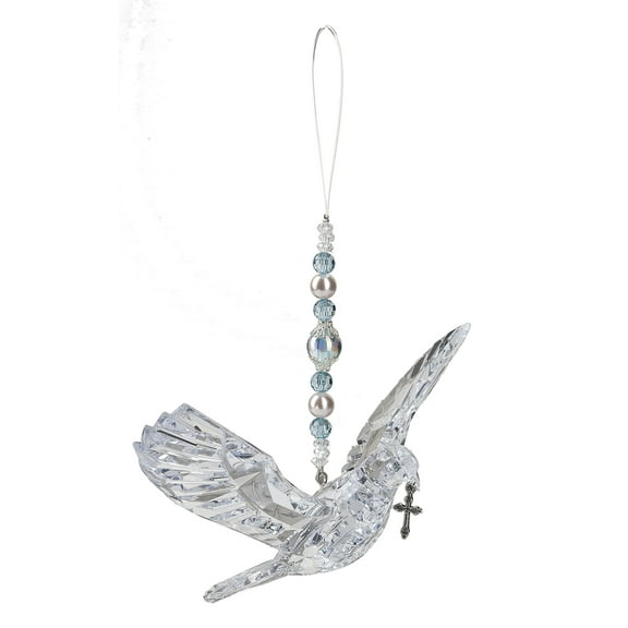 Crystal Expressions Hanging Dove with Cross