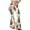 Green, variant on EANJE Christmas Women Pants Christmas Printed High Rise Slim Fit Flare Trousers Bell Bottom Stretch Fabric Long Trousers Fashion Fall Autumn Bottoms Green 2XL