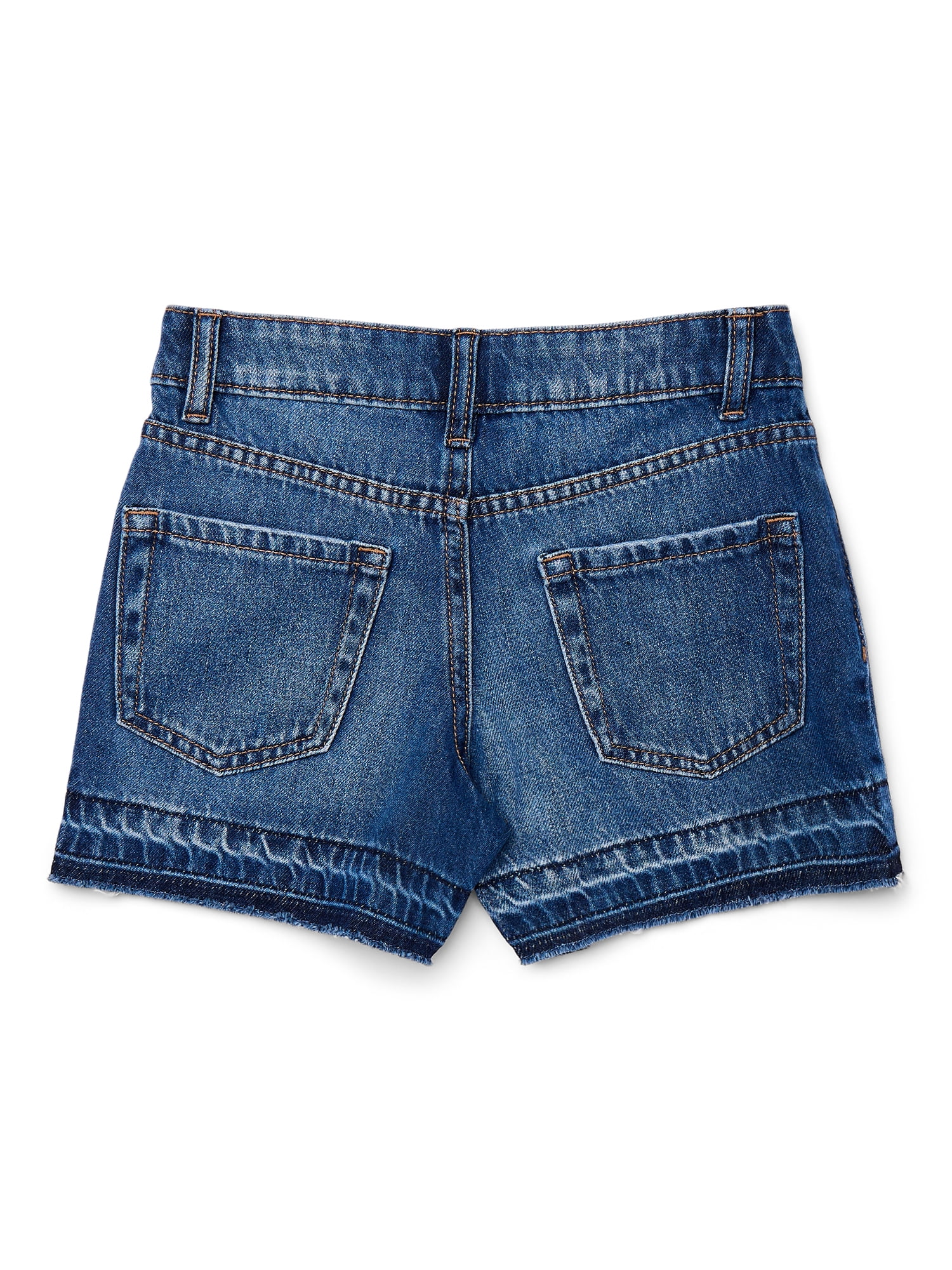 Wonder Nation Girls Frayed Hem Shorts, Sizes 5-18