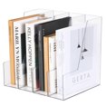 thumbnail image 1 of Organizador de escritorio de PET transparente CiwiVoki con soporte vertical, paquete de 4, 1 of 7