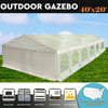40x20 PE White Tent - Heavy Duty Party Wedding Canopy Carport Shelter - By DELTA Canopies