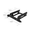 thumbnail image 2 of 2 Pcs 2.5 Inch HDD / SSD Mounting Bracket,SSD Mounting Bracket for PCI,2 * Dual hard drive bracket 2 * Screw bag,black, 2 of 6